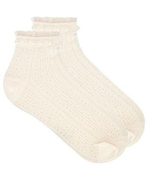 Stems Knöchelsocken Pearl - Weiß