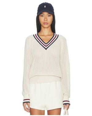 Varley V-Pullover Maurice - Weiß