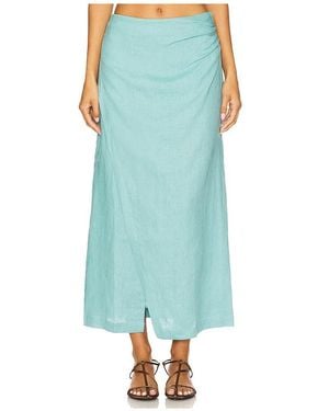Faithfull the Brand Falda Suis En Color Azul Cerceta Talla (También En M, S, Xl, Xs)