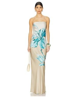 Rococo Sand Strapless Maxi Dress - Blue