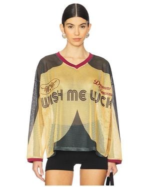 Wish Me Luck Dreamers Of Tomorrow Hockey Jersey - Orange