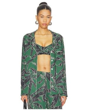 The Upside Tamara Rio Collared Top - Green