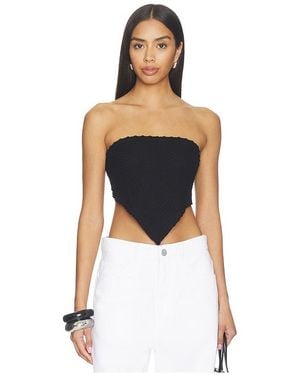 Lovers + Friends Artis Bandana Knit Top - Black