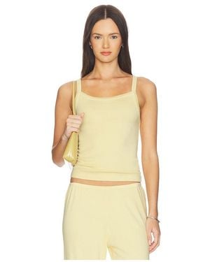 DONNI. The Baby Rib Square Neck Tank - Natural