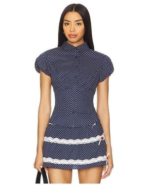 GUIZIO Liana Top - Blue