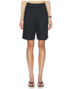 Lovers + Friends Linen Pamela Short - Black