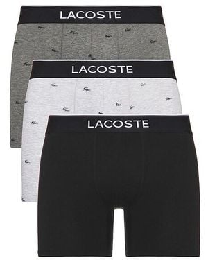 Lacoste 3-Pack Boxer Briefs - Multicolor