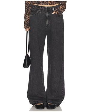 Rag & Bone Featherweight Logan Wide Jeans - Black