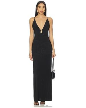 Lovers + Friends X Christina Elezaj Eugene Gown - Black