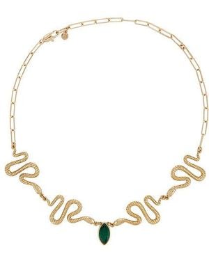 Ettika Serpentina Lariat - Metallic