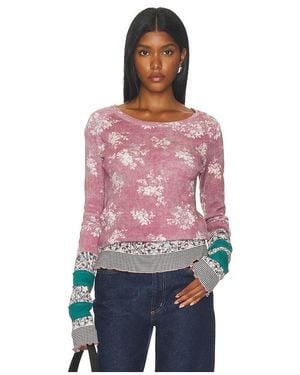 Free People Shirt We The Free Easy Does It - Rot