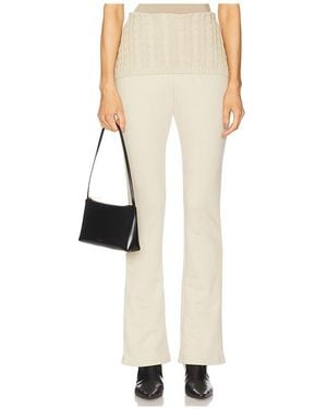 WeWoreWhat Cable Rolled Pant - White