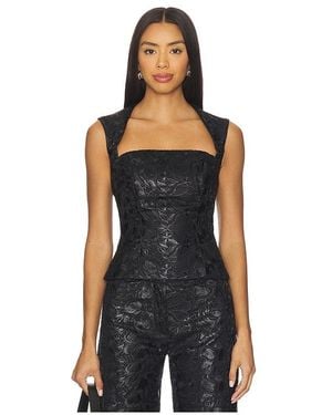 Amanda Uprichard X Revolve Breanna Top - Black