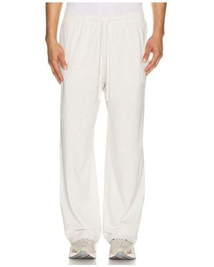 Skims Jersey Lounge Straight Pant - White
