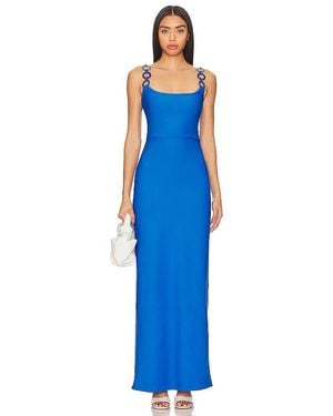 SAUDADE French Maxi Dress - Blue