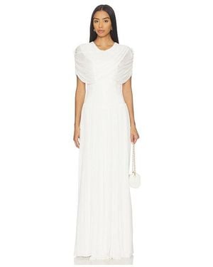 Jonathan Simkhai Nancie Cape Dress - White