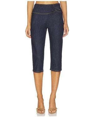 BY.DYLN Valerie Capri Pant - Blue