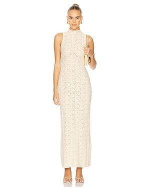 House of Harlow 1960 Open-Knit Maxi Dress - White