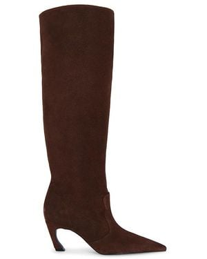 SCHUTZ SHOES Lexi Mid Slouch Boot - Brown