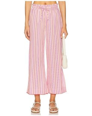 Damson Madder Cosima Relaxed Trouser - Pink