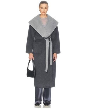 Jonathan Simkhai Allura Reversible Belted Coat - Black