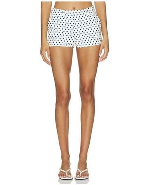 Lovers + Friends Lucia Mini Short En Color Negro, Blanco Talla (También En Xxs, Xs, S, M, Xl) - Azul