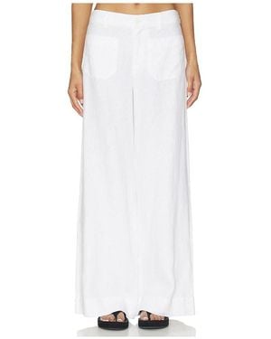 Sanctuary Weite Hose The Linen Marine Wide Leg Pant - Weiß