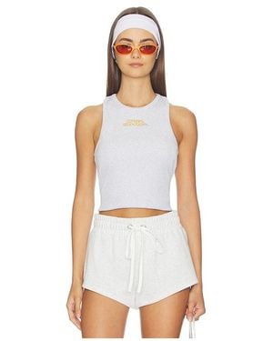 CASABLANCA Ribbed Tank Top - White