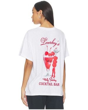 Boys Lie X Loverboy Flirty Shirley Slub Boyfriend T-shirt - White