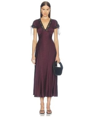 RIXO London Fern Dress - Purple