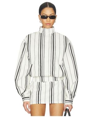 YELLOW THE LABEL Stacy Cotton Boxy Jacket - White
