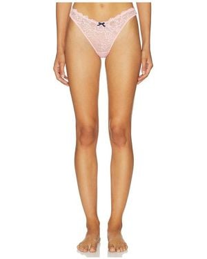 Fleur du Mal Bianca Lace Thong - White