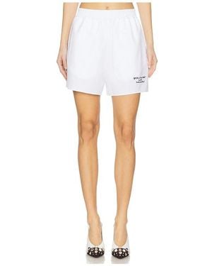 Off-White c/o Virgil Abloh Poplin エンブロイダードエラスティックウエストショートパンツ - ホワイト