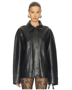 Norma Kamali Oversized Jean Jacket - Black