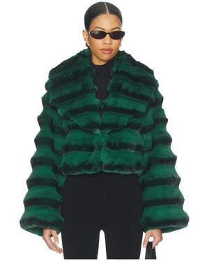 Adrienne Landau Jacke Chinchilla - Grün