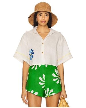 Cala De La Cruz Manaos ショートスリーブトップ - グリーン