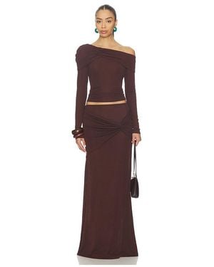 SNDY'S Alix One Shoulder Top - Purple