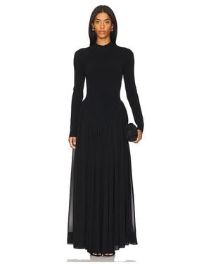 Ronny Kobo Speck Knit Dress - Black
