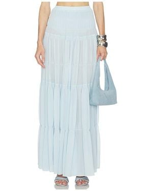 Camila Coelho Yara Maxi Skirt - Blue