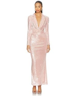 Bardot Lorel Sequin Mesh Midi Dress - White