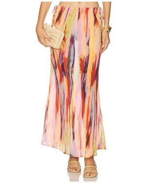 SNDY'S St. Barts Maxi Skirt - Orange