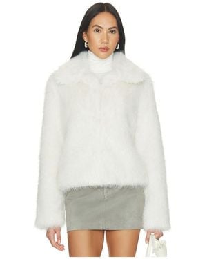 superdown Emory Faux Fur Jacket - White
