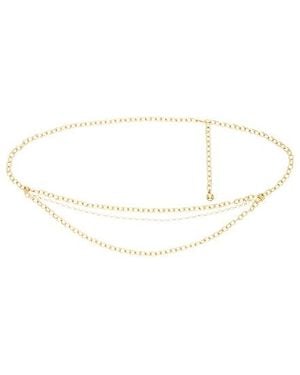 Lelet Chain And Pearl Belt - Multicolor