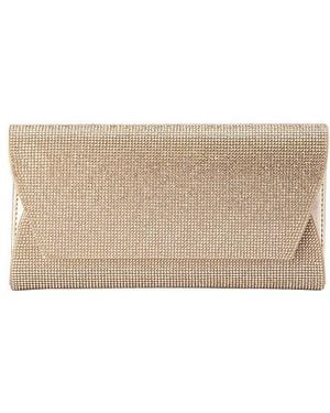 OLGA BERG Stacey Crystal Clutch - Natural