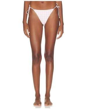 WeWoreWhat Tie Bikini Bottom - White