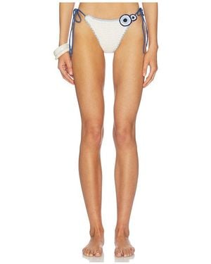 Leslie Amon Karma Bikini Bottom - White