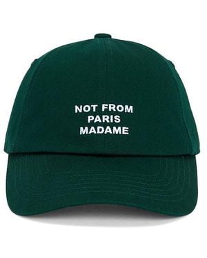 Drole de Monsieur La Casquette Slogan Hat - Green