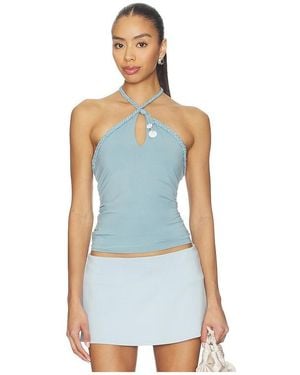 geel Carly Top - Blue