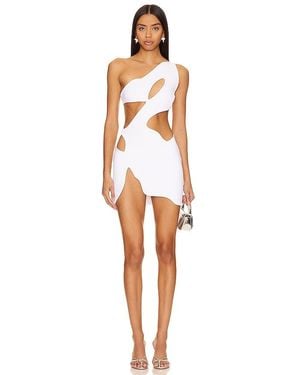 MOTHER OF ALL Swan Mini Dress - White