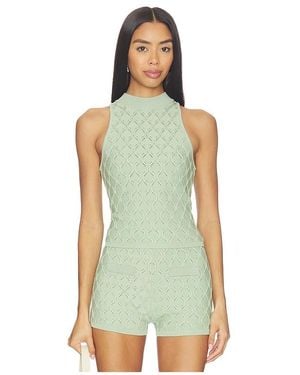 Devon Windsor Renatta Tank Top - Green
